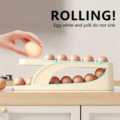 Egg Organizer, Double Layer Egg Storage Tray