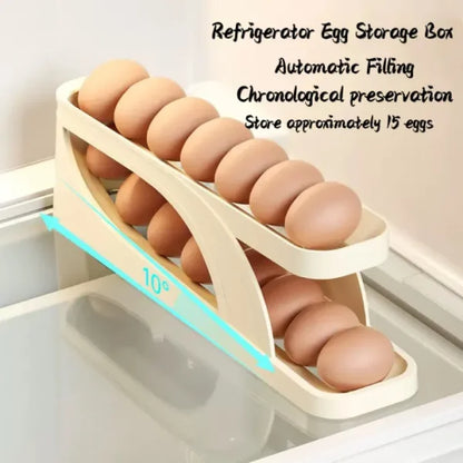 Egg Organizer, Double Layer Egg Storage Tray