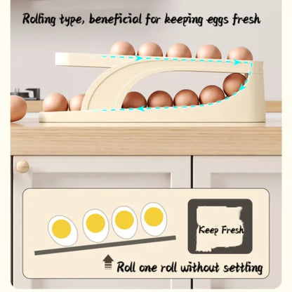 Egg Organizer, Double Layer Egg Storage Tray