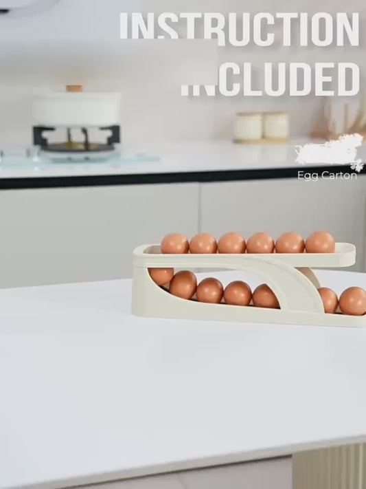 Egg Organizer, Double Layer Egg Storage Tray